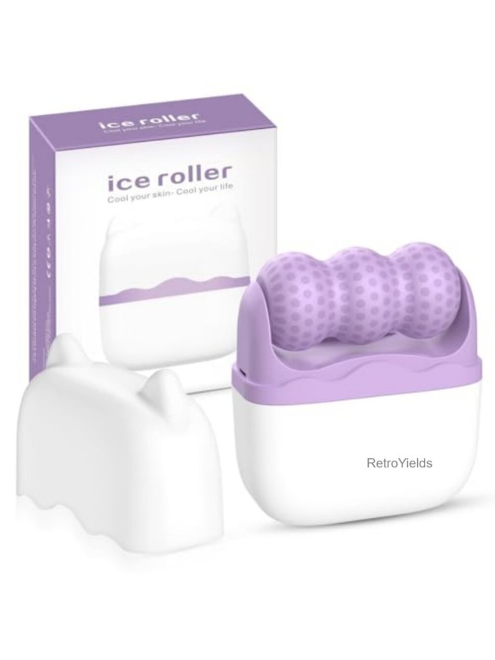 2-in-1 Ice Roller for Face & Eyes, Facial Skin Care Tool, Portable